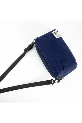 Geantă Sport Crossbody Albastru Pentru Bărbați Din Poliester Dimensiune Medie