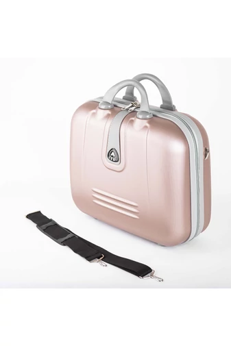 ORMI  Set Valize RoseGold Cu Perete Rigid Cu Atașare la Troler Dimensiune WIZZ-AIR