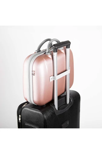  ORMI Valiză RozGold Cu Perete Rigid Cu Atașare la Troler Dimensiune WIZZ-AIR