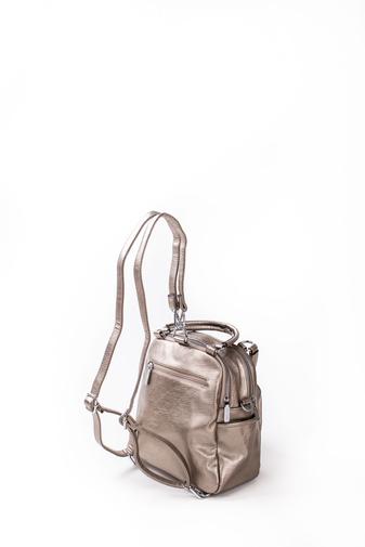 SILVIA ROSA Rucsac/Geantă De Mână Și Crossbody Din Piele Ecologică Culoarea Șampaniei