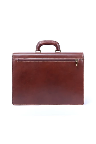 BONLUO Servietă Marou Unisex Din Piele 40cm