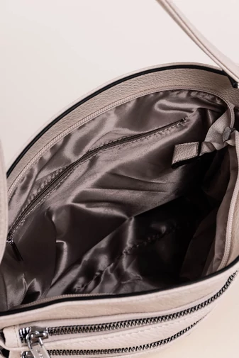Silvia Rosa Geantă Crossbody Piele Ecologică Neagră - 3 Buzunare cu Fermoar și Accesorii