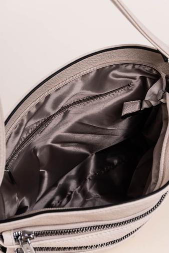 Silvia Rosa Geantă Crossbody Piele Ecologică Neagră - 3 Buzunare cu Fermoar și Accesorii