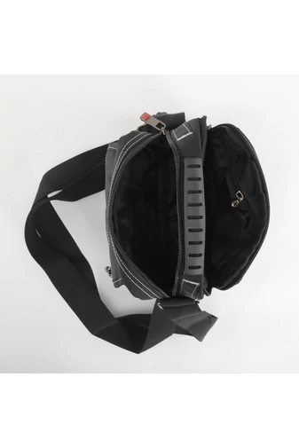 Stardragon Geantă Crossbody Bărbați Neagră Mărime Mică Poliester