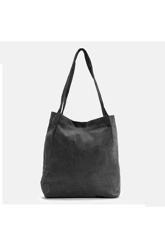 Geantă de Umăr Stil Minimalist Din Velur Negru