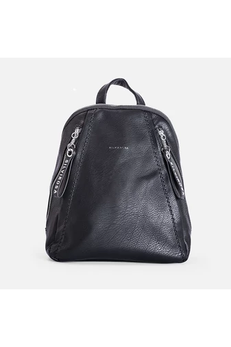 Silvia Rosa Ghiozdan de Damă Piele Ecologică Neagră Dimensiunea 32*32*12cm 