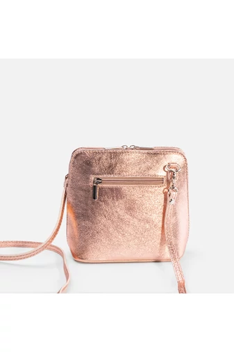 	 Vera Pelle Geantă Crossbody Mini Rozgold Din Piele Naturală