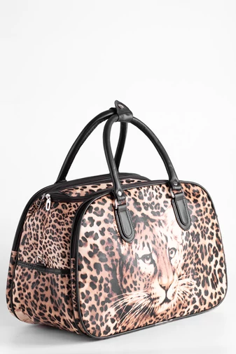 BONLUO Geantă De Călătorie Dimensiune Medie Model Leopard (42x30x30)