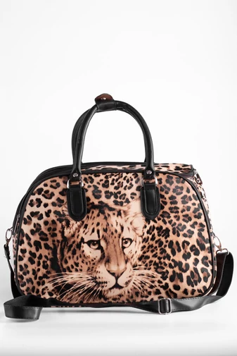 BONLUO Geantă De Călătorie Dimensiune Medie Model Leopard (42x30x30)