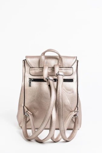 Silvia Rosa Rucsac Rosegold Din Piele Ecologică