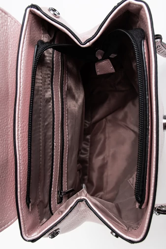 Silvia Rosa Rucsac Rosegold Din Piele Ecologică