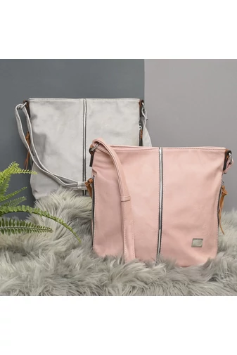 Geantă Crossbody Imitație Piele Neagră Stil Minimalist de Damă