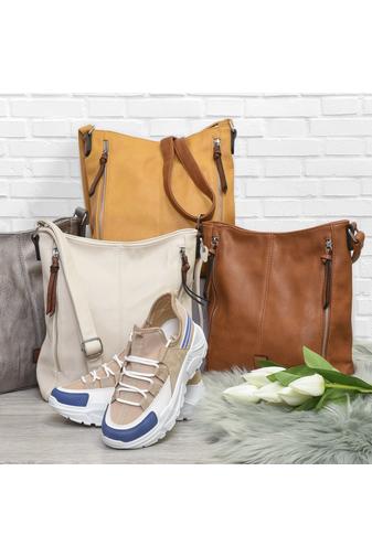 Geantă Crossbody Imitație Piele Neagră pentru Damă