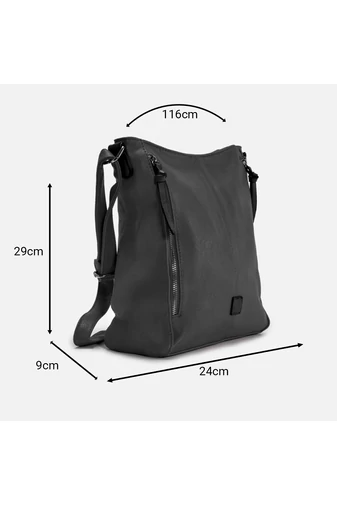Geantă Crossbody Čierna dámska crossbody kabelka Bonluo z PU kože 29*24*9cm Din PU De Dimensiunea 29*24*9cm