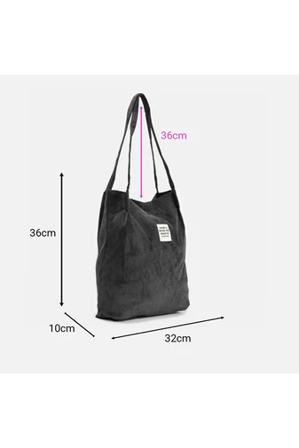 Geantă De Umăr Pentru Femei Minimalist Culoare Neargă Din Velur 