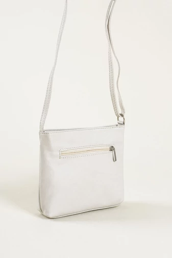 Geantă Crossbody Piele Naturală Bej 