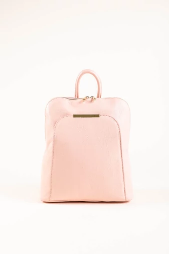 Rucsac Damă Roz Din Piele Naturală 
