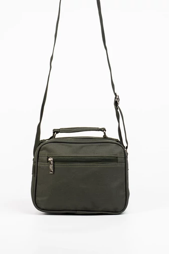 Bellugio Geantă Verde Închis Crossbody Bărbați Mărime Mică