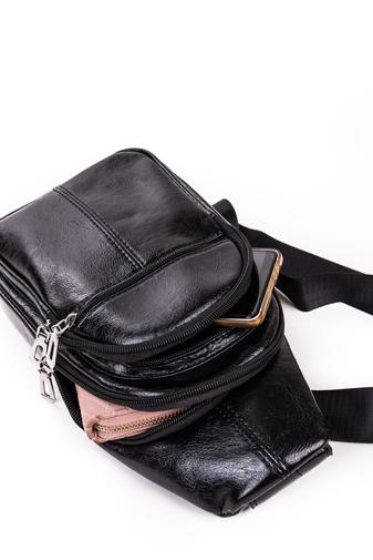 Venti Geantă Crossbody ȘI Rucsac Maro Din Imitație Piele