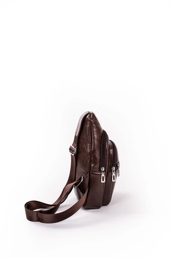 Venti Geantă Crossbody ȘI Rucsac Maro Din Imitație Piele