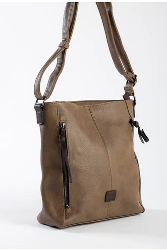 Geantă Crossbody Maro Imitație Piele Dimensiune Medie  