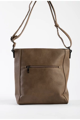 Geantă Crossbody Maro Imitație Piele Dimensiune Medie  
