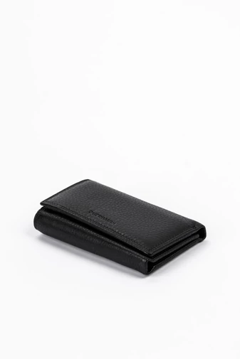 Fuerdanni Portofel Negru Unisex Din Piele Naturală