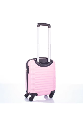Leonardo Da Vinci Valiză Cabină Dimensiune Wizzair Roz Cu Pereți Tari(40*30*20cm)