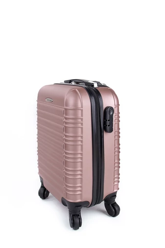 Leonardo Da Vinci Valiză Cabină Dimensiune Wizzair Rosegold Cu Pereți Tari(40*30*20cm)