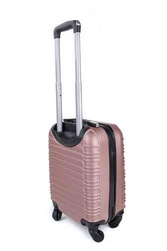 Leonardo Da Vinci Valiză Cabină Dimensiune Wizzair Rosegold Cu Pereți Tari(40*30*20cm)