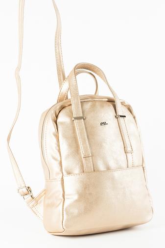 DIVA Rucsac / Geantă De Mână Gold Piele Ecologică 
