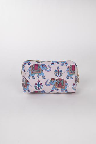 Borsetă 3în1Model  Elefant Pe Un Fond Roz