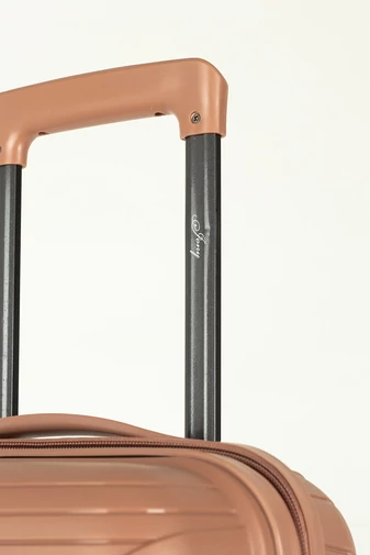 Troler Mic Polipropileană Rose Gold Cu Cifru TSA