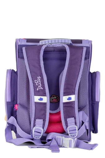 Delune Rucsac Mov cu model Ursuleț de dimensiunile 37x34x15cm 
