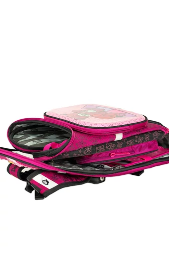 Delune Rucsac Mov cu model Ursuleț de dimensiunile 37x34x15cm 