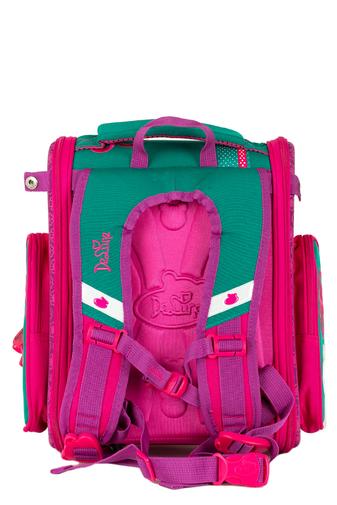 Delune Rucsac Roz  cu model Fluturi Bufnițe de dimensiunile 37x34x15cm 
