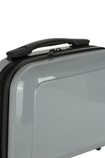 Jony Valiză Polipropilenă Cu Atașare la Troler  De Culoare  Gri DIMENSIUNE WIZZ-AIR RYANAIR 32x24x15 cm