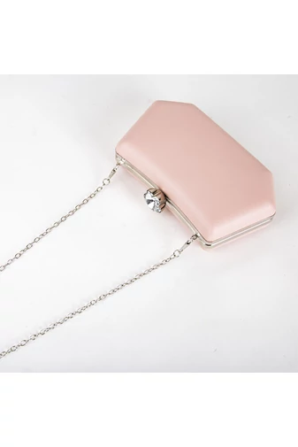 Geantă Damă Clutch Roz Cu Închizător Tip Floare 