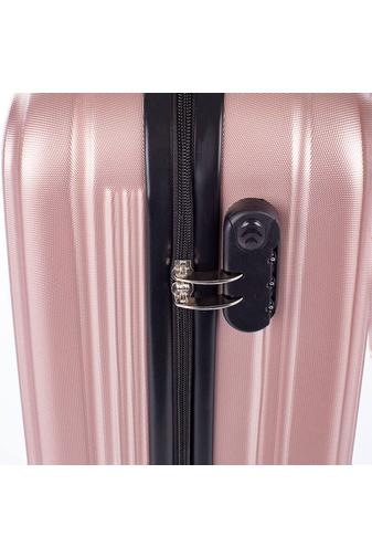 Leonardo Da Vinci Valiză Cabină Rosegold Cu Pereți Tari Dimensiune Wizzair (55*35*23cm)