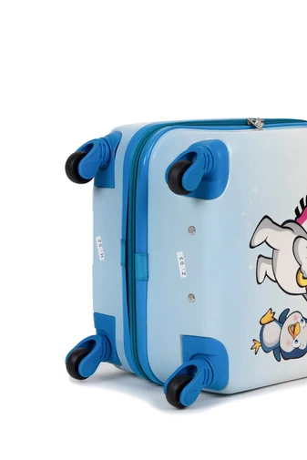 Valiză Mini Albastră Pentru Copii Cu Urs Polar