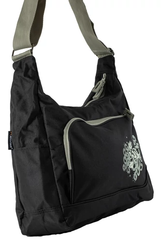 Geantă Neagră De Umăr / Crossbody De Damă  Din Poliester