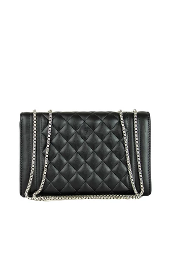Geantă Crossbody și de Mână Elegantă Neagră cu Lanț