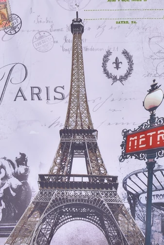 Plasă Din Poliester Alb Murdar Model Paris