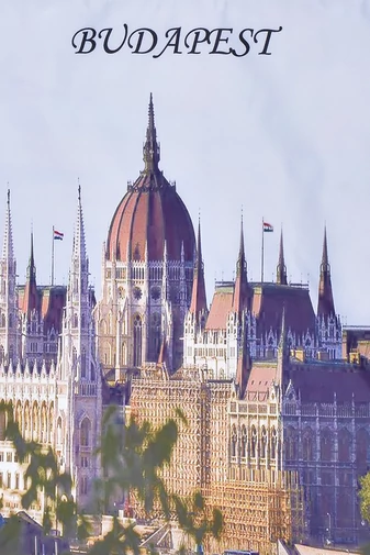 Plasă Din Poliester Gri Model Cu Budapesta