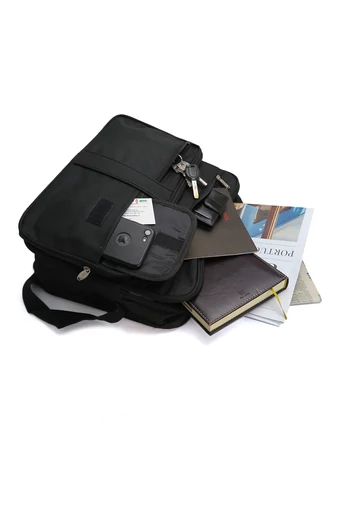 Bellugio Servietă Neagră Pentru Laptop (27* 35*14cm)