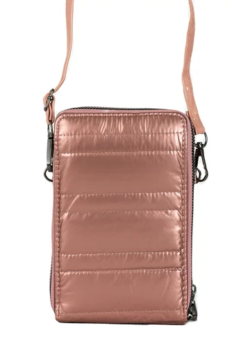 D.D.DAS Geantă Crossbody Rose Gold Mini Din Material Impermeabil 