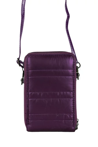 D.D.DAS Geantă Crossbody Violet Închis Mini Din Material Impermeabil 