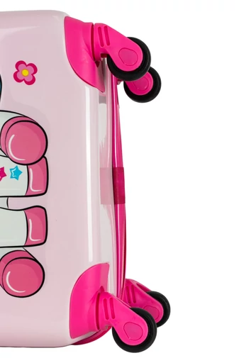 Valiză Mini Roz Deschis Pentru Copii Model Cu Unicorn 