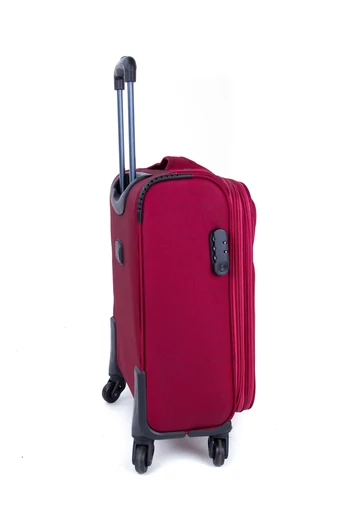 Besty Valiză Vișinie De Cabină Cu Pereți Moi Cu Spațiu Extensibil (55x39x20)