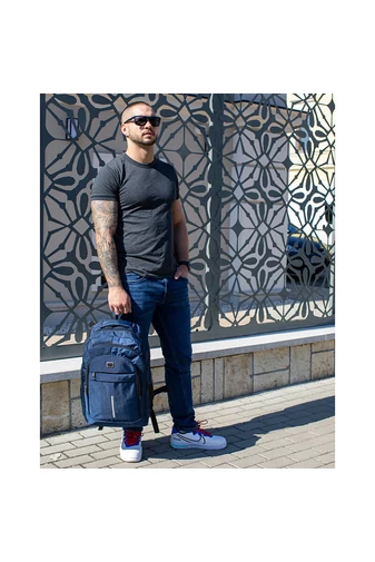 RHINO Rucsac Gri  Închis Cu Spațiu Pentru Laptop